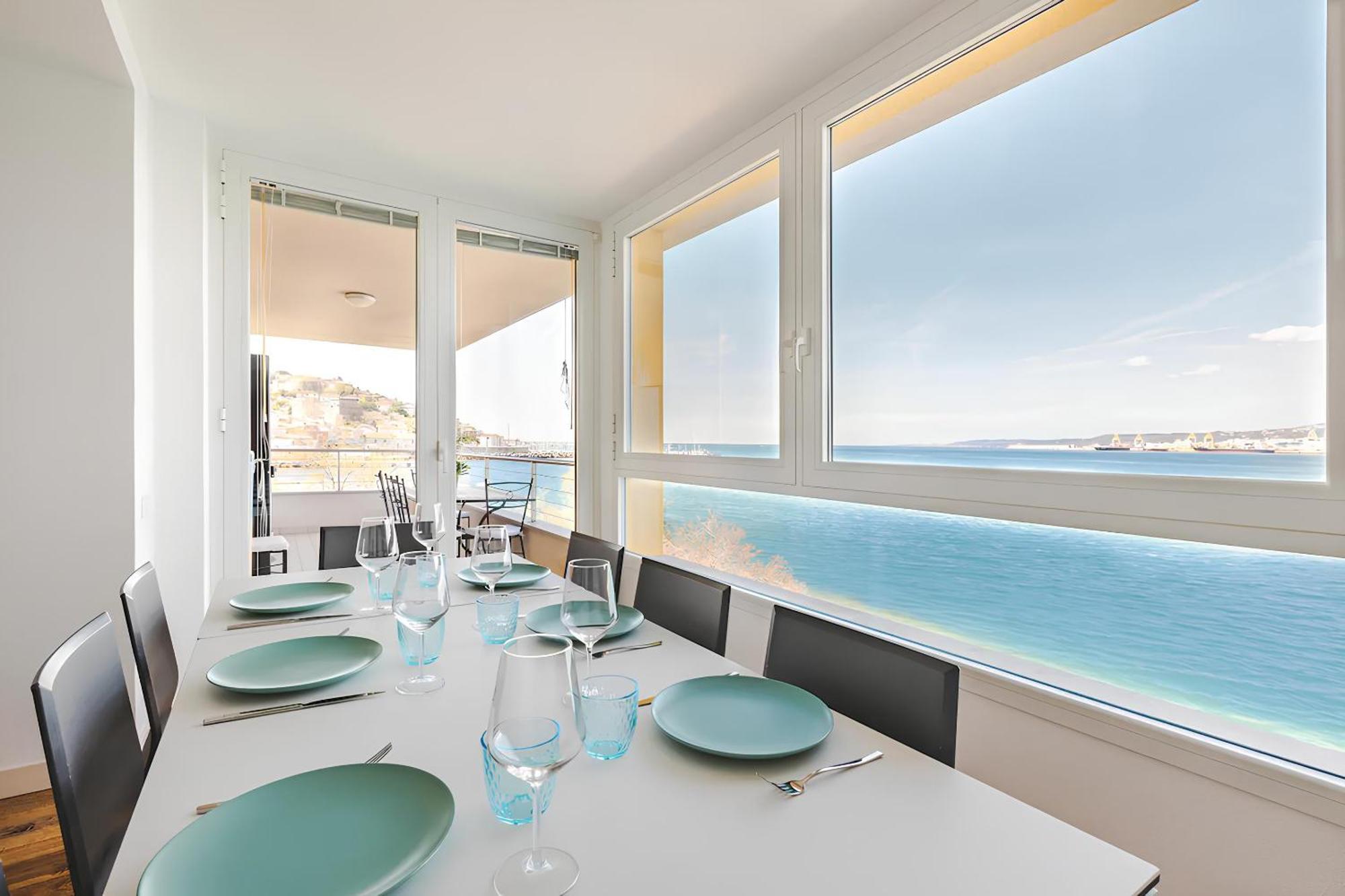 Apartamento Attico Riva Mare Múggia Exterior foto